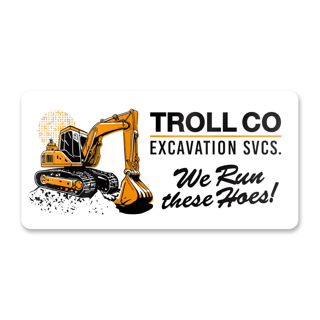 TROLL CO. Fall 24 Excavation SVCS Sticker