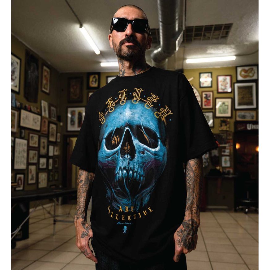 SULLEN ART BLHUR SKULLS S/S TEE BLACK T-SHIRT FA24