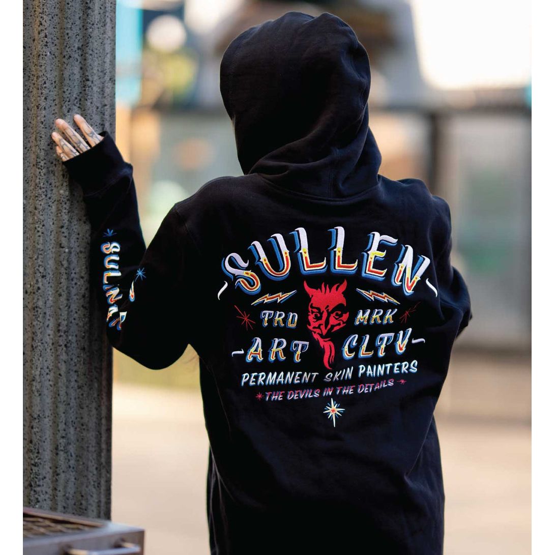 SULLEN ART SKIN PAINTERPULLOVER HOODIE