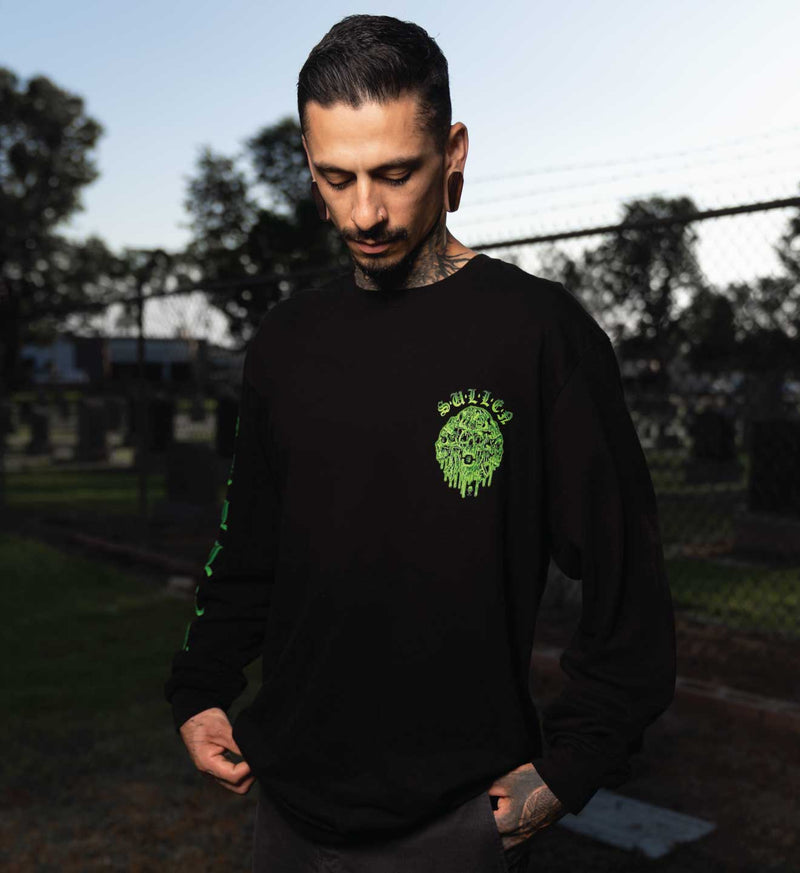 SULLEN MELTING SKULLS L/S TEE