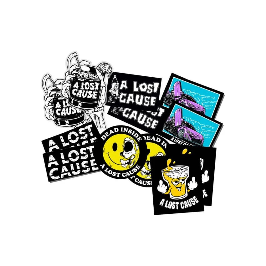 A Lost Cause - ALC Assorted Sticker Pack - - Synik Clothing - synikclothing.com