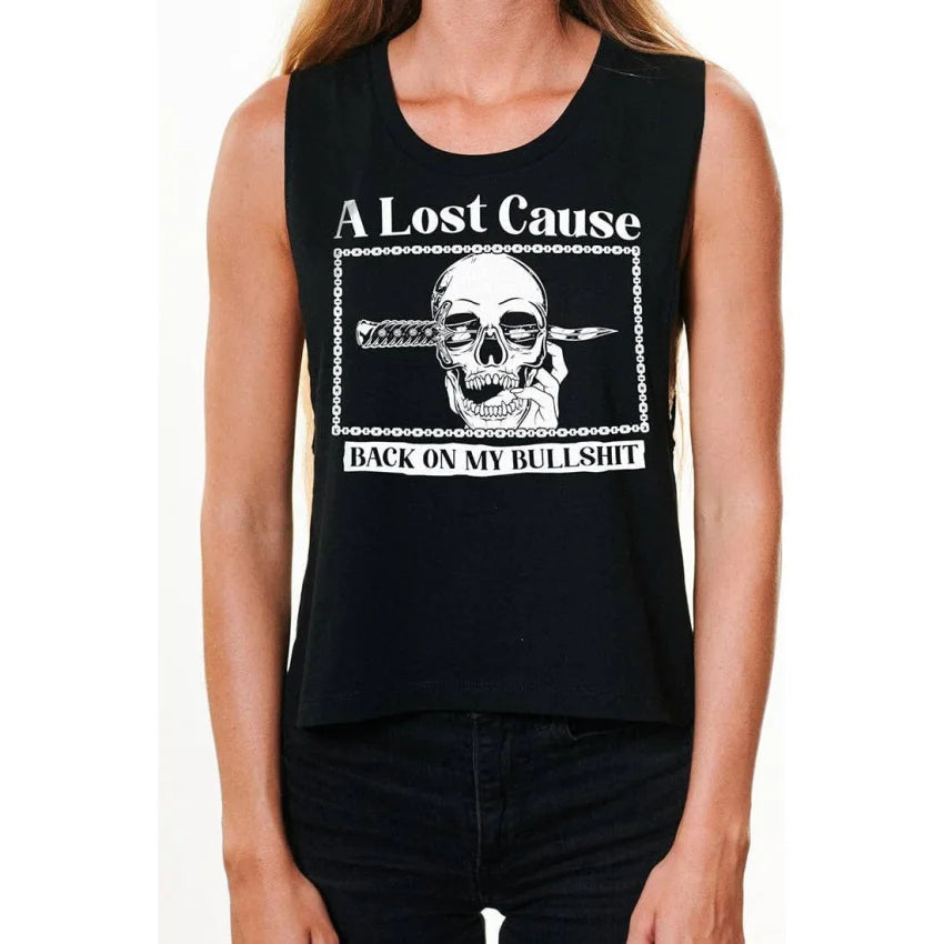 A Lost Cause - Back On V2 Crop Tank - - Synik Clothing - synikclothing.com