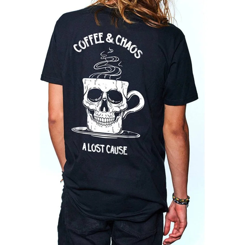 A Lost Cause - Coffee and Chaos Tee - - Synik Clothing - synikclothing.com