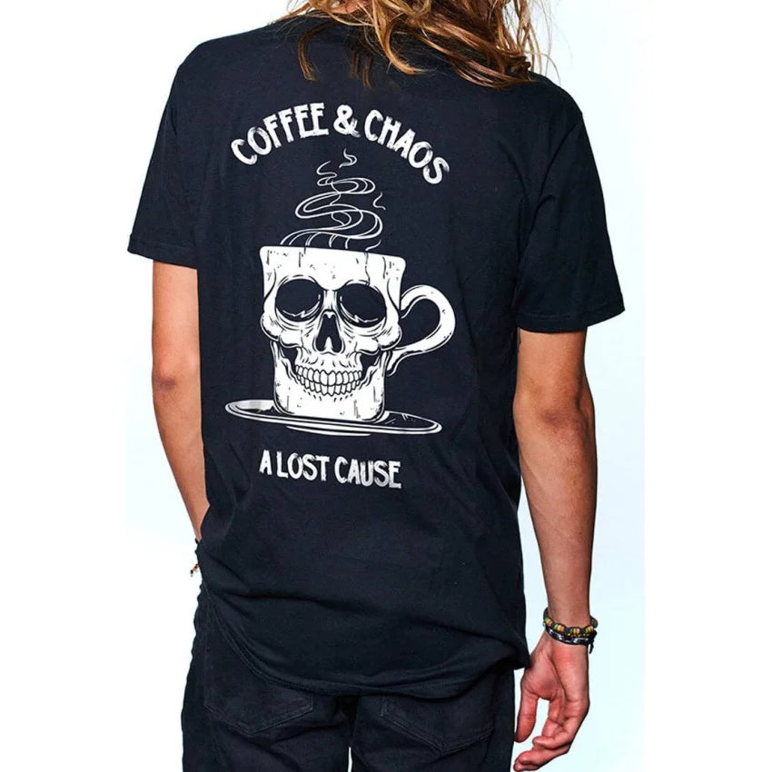 A Lost Cause - Coffee and Chaos Tee - - synikclothing.com