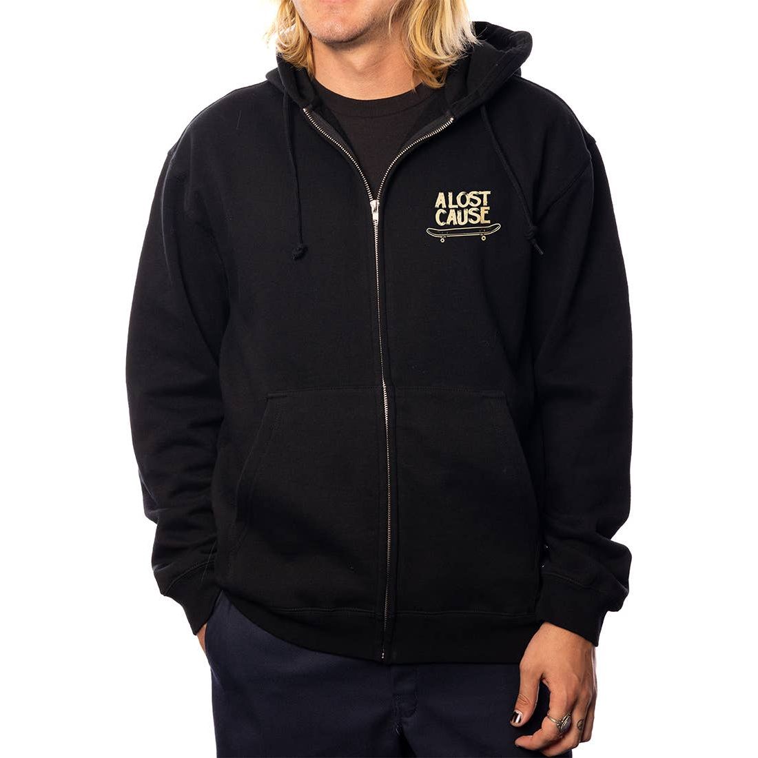 A Lost Cause - Keep Rollin Zip Hoodie: Black / XL - - Synik Clothing - synikclothing.com