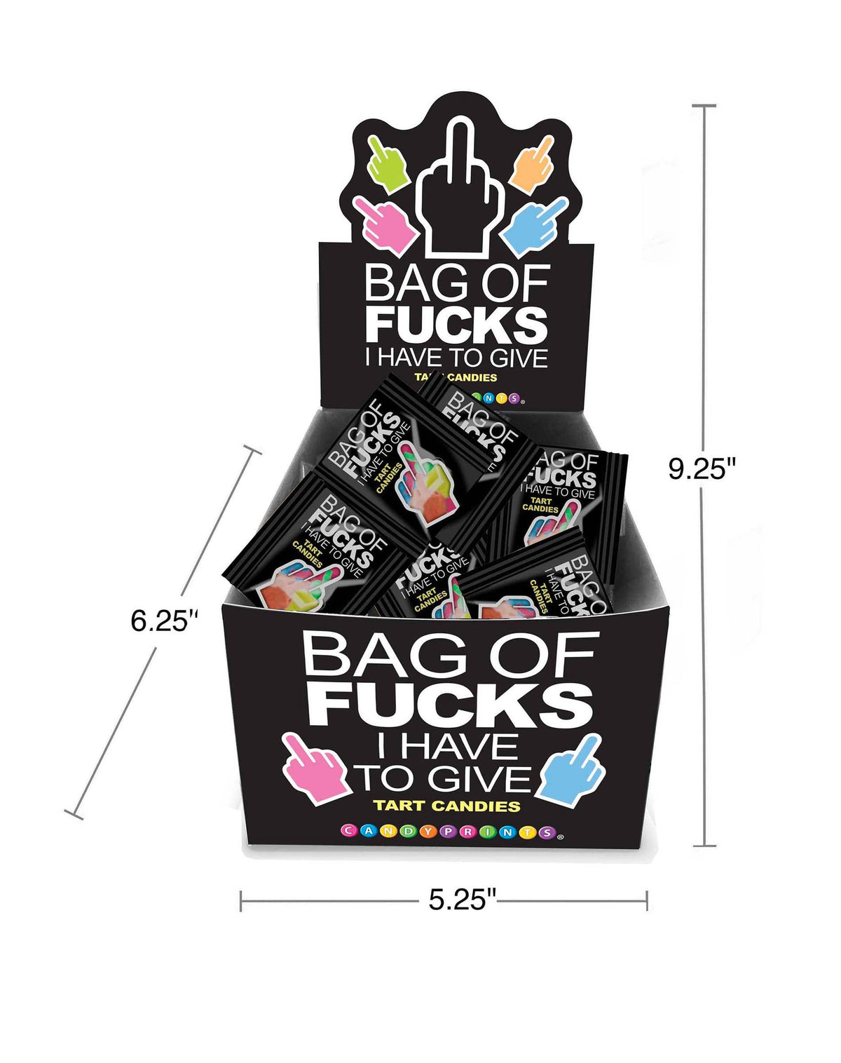 Little Genie Productions - Bag of F*cks I Have to Give Candy -POP Display of 100