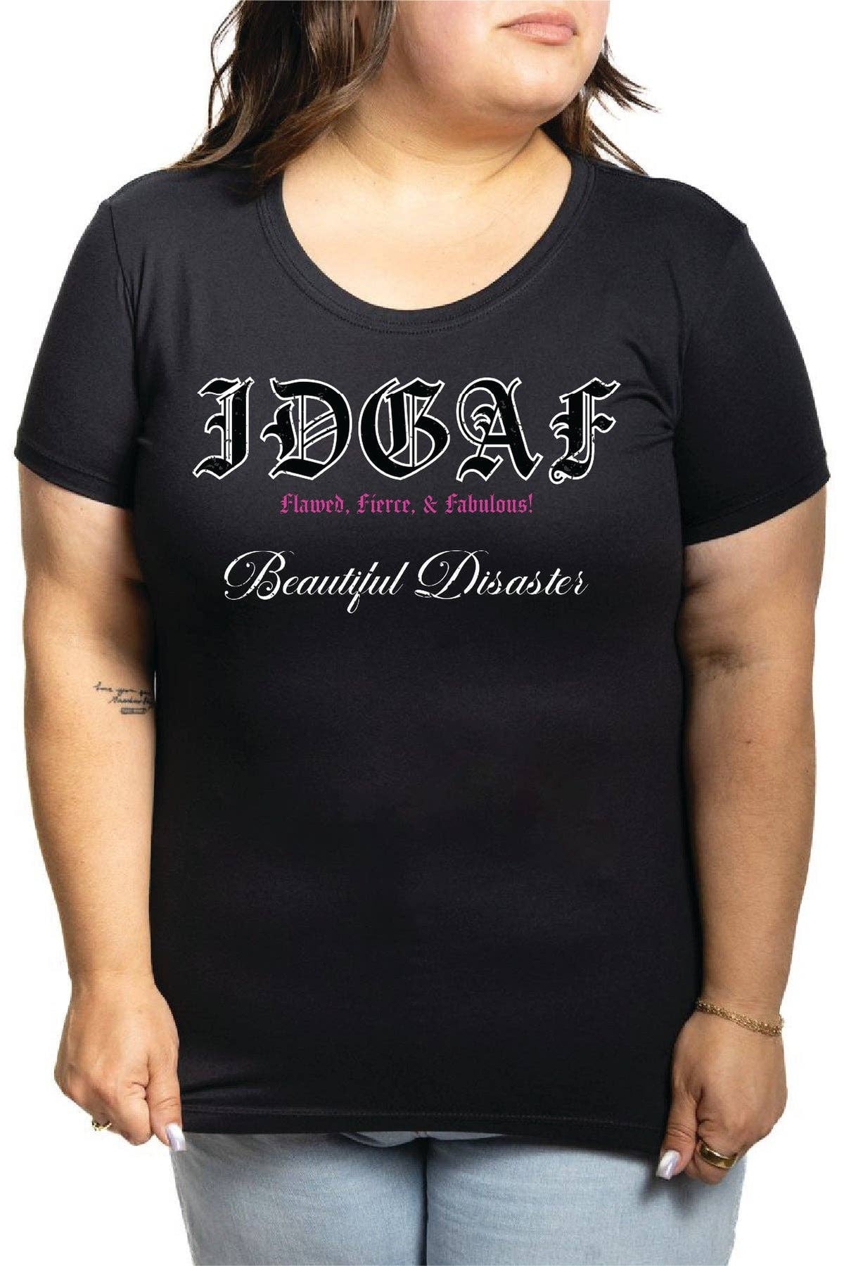 Beautiful Disaster - IDGAF Scoop Tee