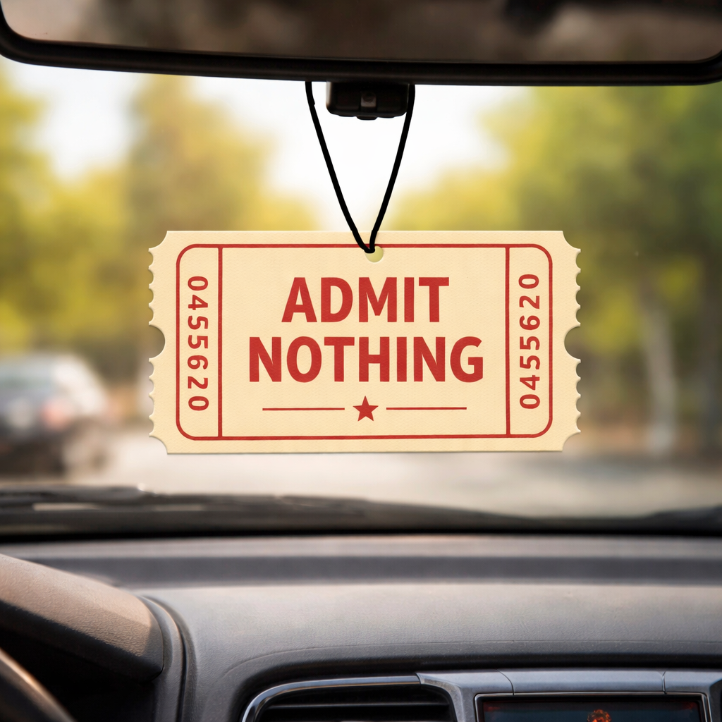 Shady Front - Admit Nothing Ticket Air Freshener