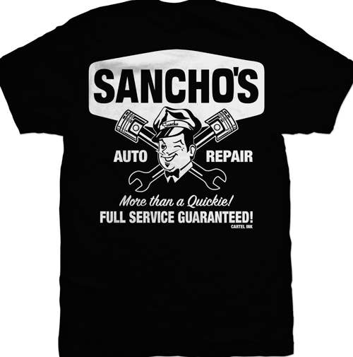 Cartel Ink - Sancho's Auto Repair Men's Graphic T-Shirt