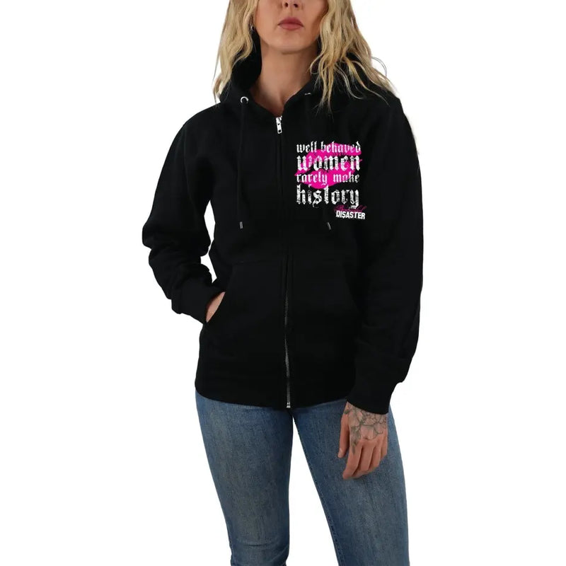 BEAUTIFUL DISASTER Well Behaved Zip Hoodie - ZIP HOODIE - synikclothing.com