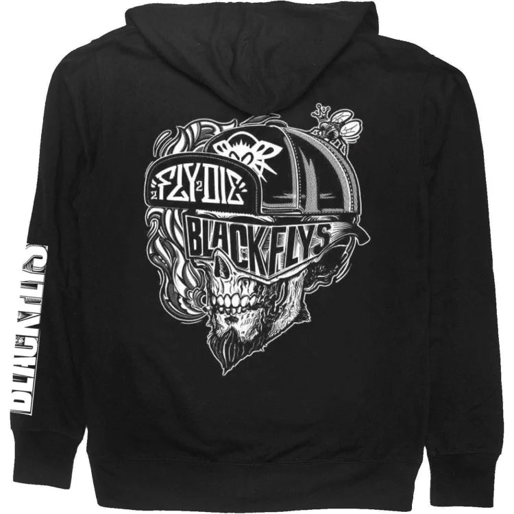 Black Flys Eyewear - 2 Fly 2 Die Zip Hood - XL - - synikclothing.com