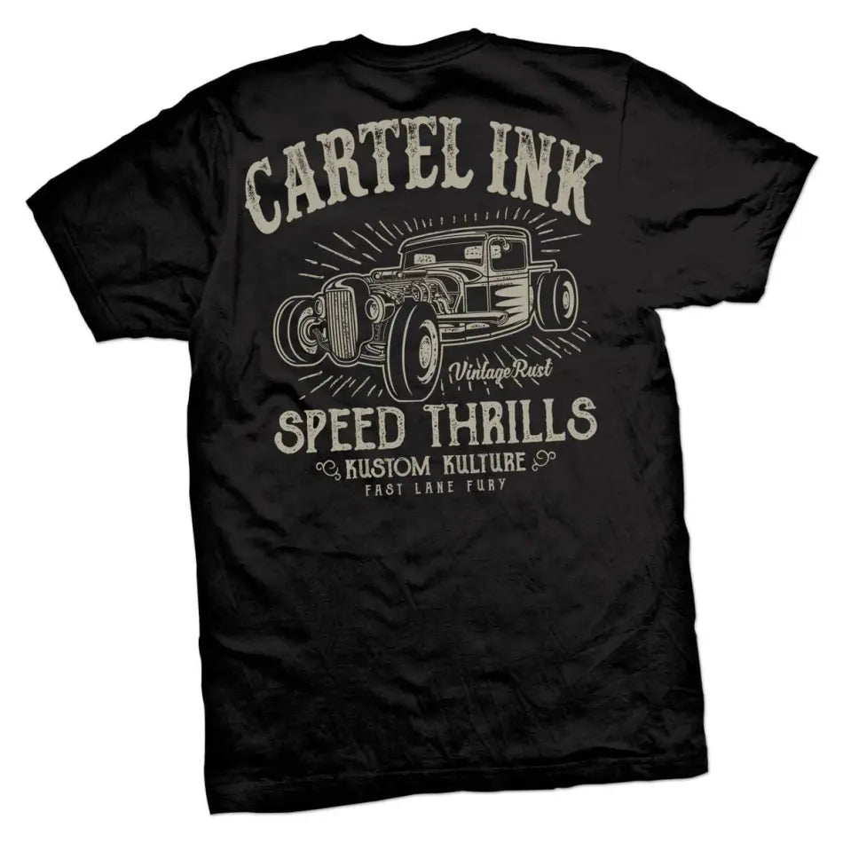 Cartel Ink - 5505-BLACK CREAM | Cartel Ink Speed Thrills - T-SHIRT - synikclothing.com