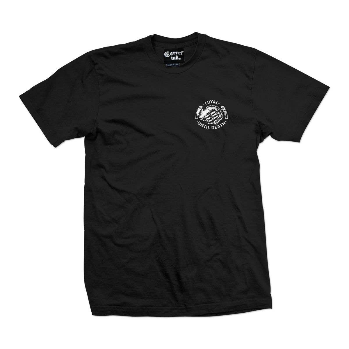 Cartel Ink - 5593-BLACK WHITE | Loyal Until Death: Black White / 2X - - synikclothing.com