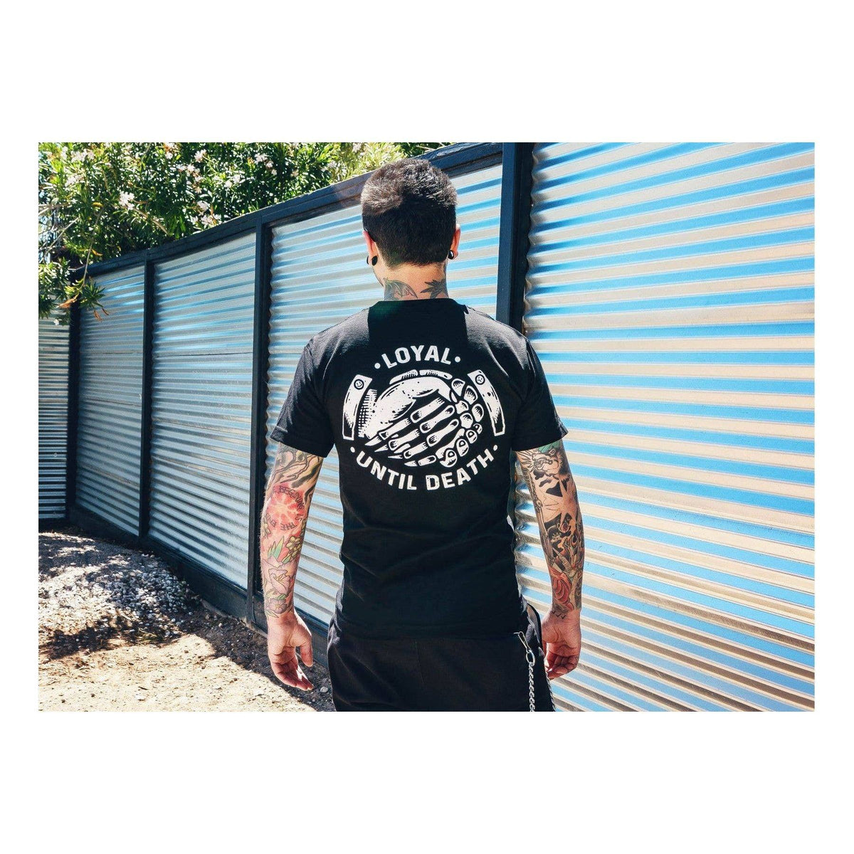 Cartel Ink - 5593-BLACK WHITE | Loyal Until Death: Black White / 2X - - synikclothing.com