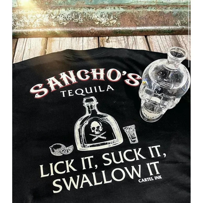 Cartel Ink - 5781-BLACK CREAM | Sancho's Tequila | Men's T-Shirt - - Synik Clothing - synikclothing.com