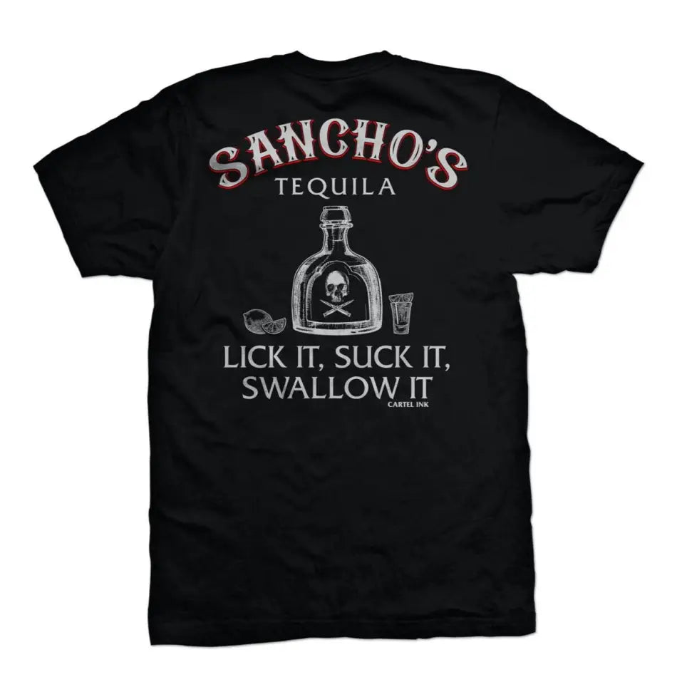 Cartel Ink - 5781-BLACK CREAM | Sancho's Tequila | Men's T-Shirt - T-SHIRT - synikclothing.com