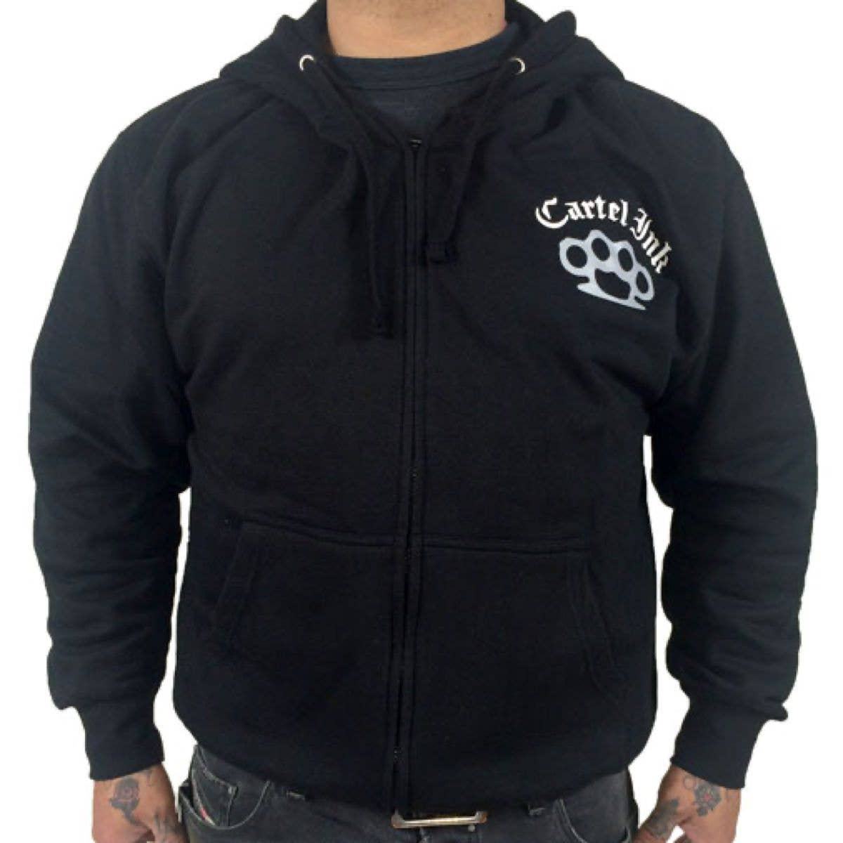 Cartel Ink - 6002-BLACK WHITE | Cartel Ink Born To Rumble (Knuckles): Black White / L - - synikclothing.com