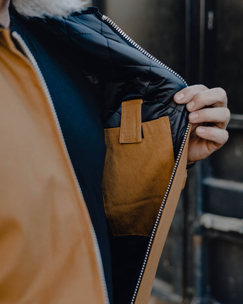 DIXXON TAN CHORE COAT WITH BAG