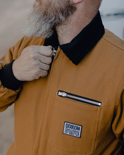 DIXXON TAN CHORE COAT WITH BAG