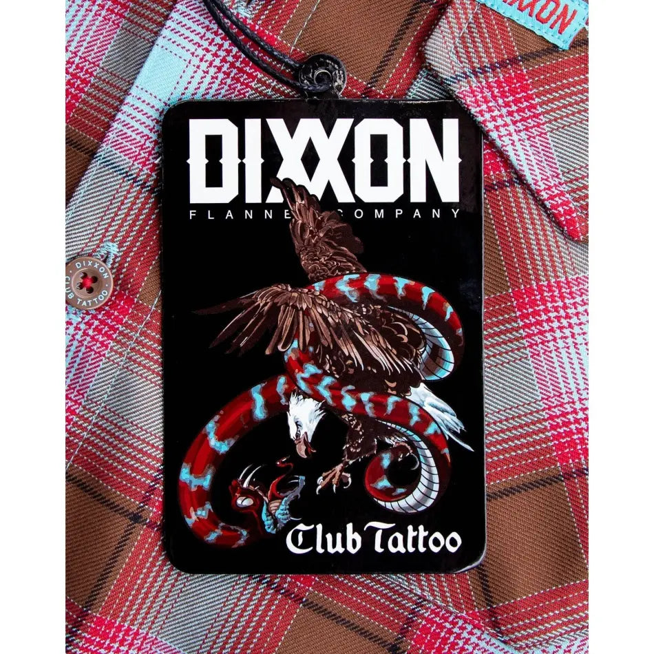 DIXXON CLUB TATTOO SNAKE & EAGLE FLANNEL WITH BAG