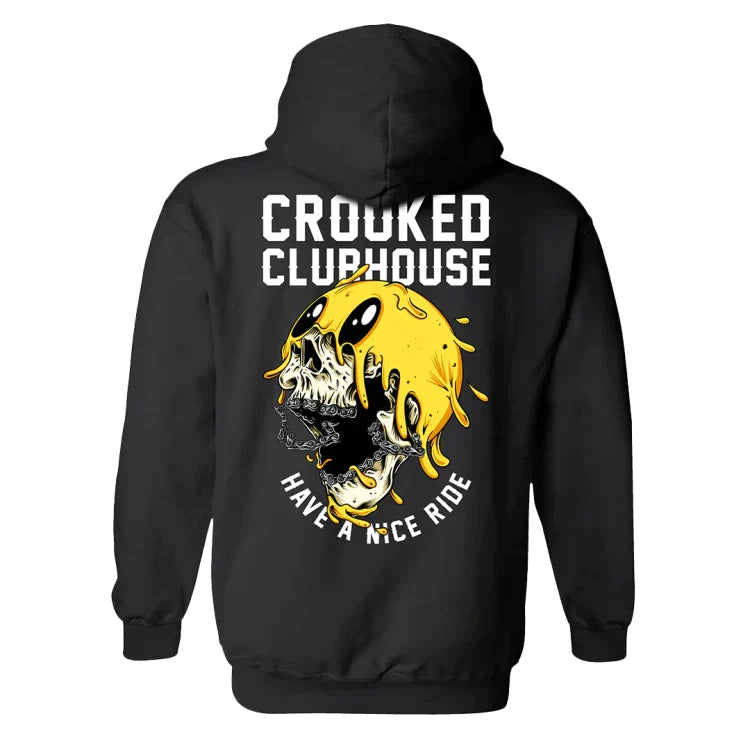 CROOKED-CLUBHOUSE-HAVE-A-NICE-RIDE-5-HOODIE - PULLOVER HOODIE - Synik Clothing - synikclothing.com