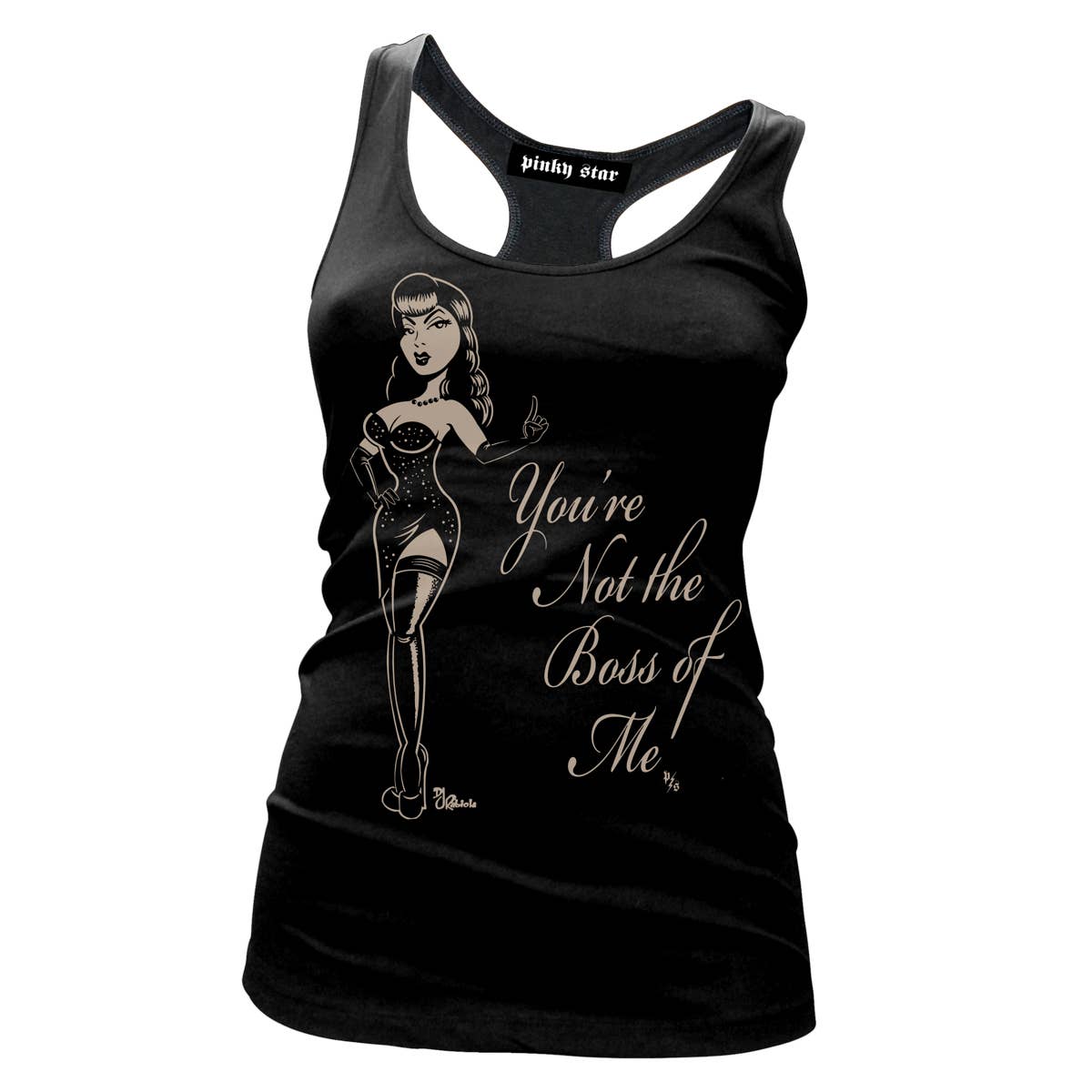 Pinky Star - PS1265R-BLACK CREAM | You're Not The Boss Of Me