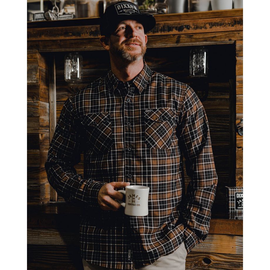 DIXXON 2024 JAMES COFFEE CO FLANNEL WITH BAG - FLANNEL - synikclothing.com