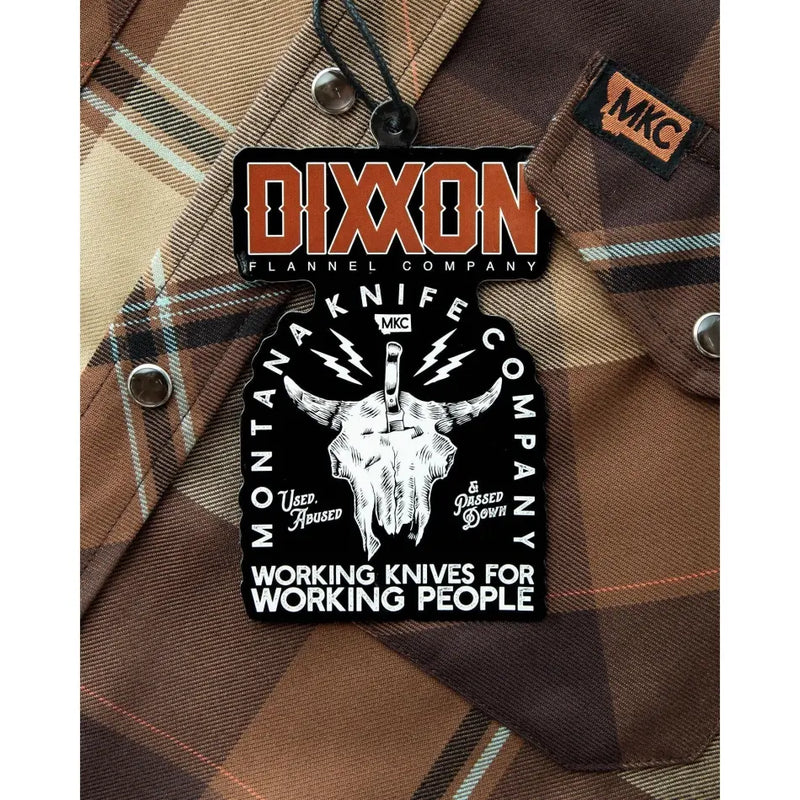 DIXXON 2024 MONTANA KNIFE CO. 2.0 FLANNEL WITH BAG FA24 - FLANNEL - synikclothing.com