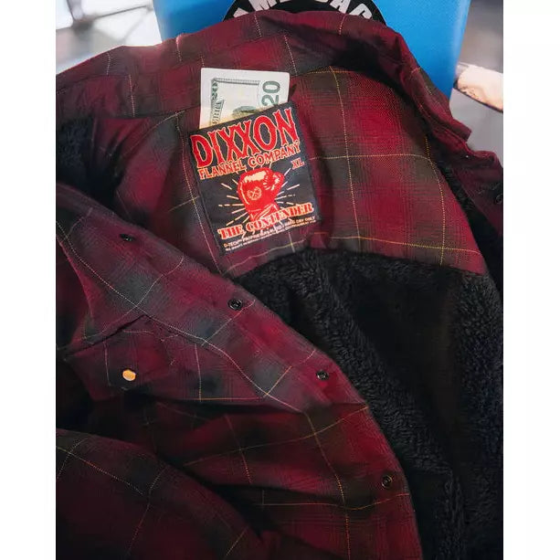 DIXXON-CONTENDER-SHERPA-LINED-FLANNEL-JACKET-WITH-BAG - FLANNEL - Synik Clothing - synikclothing.com