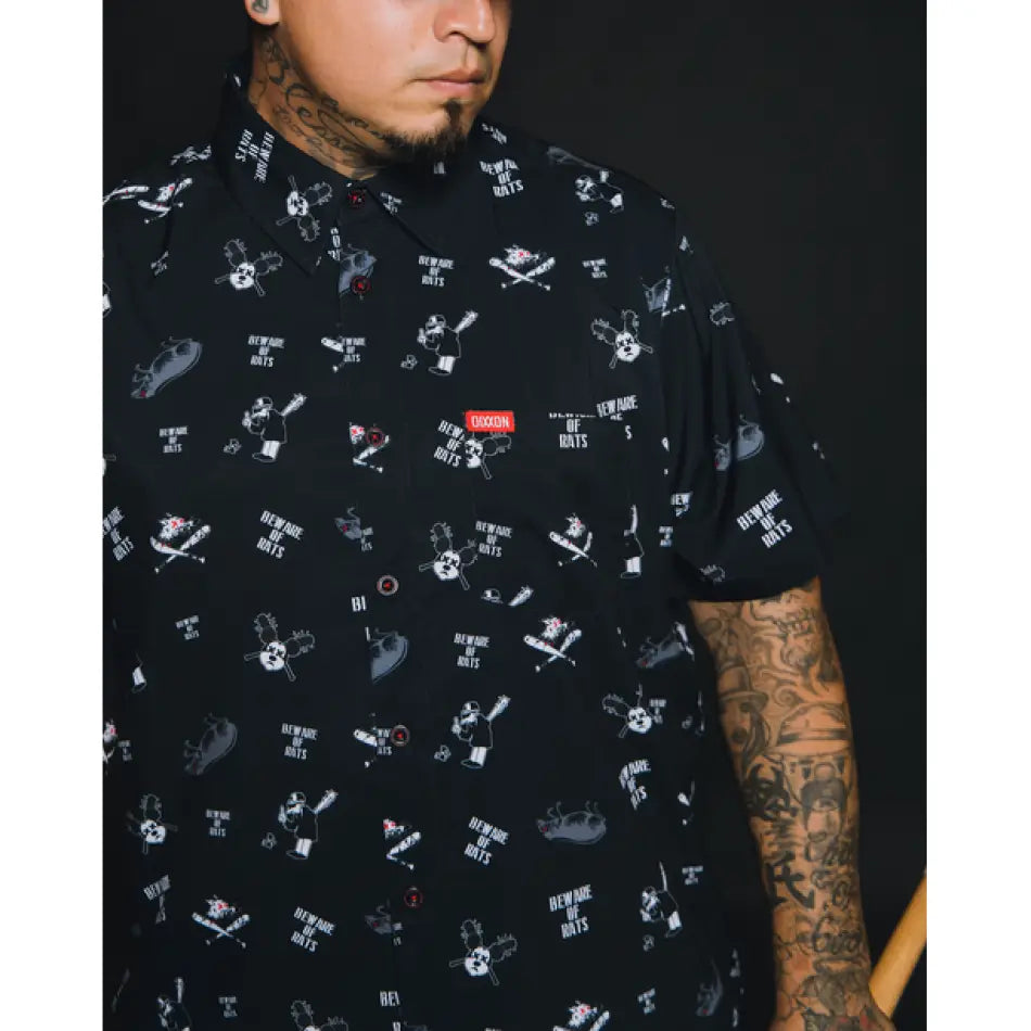 DIXXON FLANNEL BEWARE PARTY SHIRT WITH BAG - PARTY SHIRT - synikclothing.com