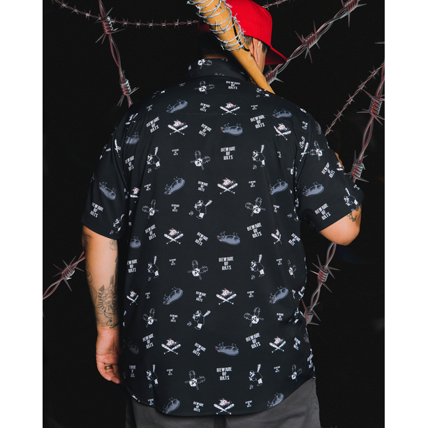 DIXXON FLANNEL BEWARE PARTY SHIRT WITH BAG - WOVEN - Synik Clothing - synikclothing.com