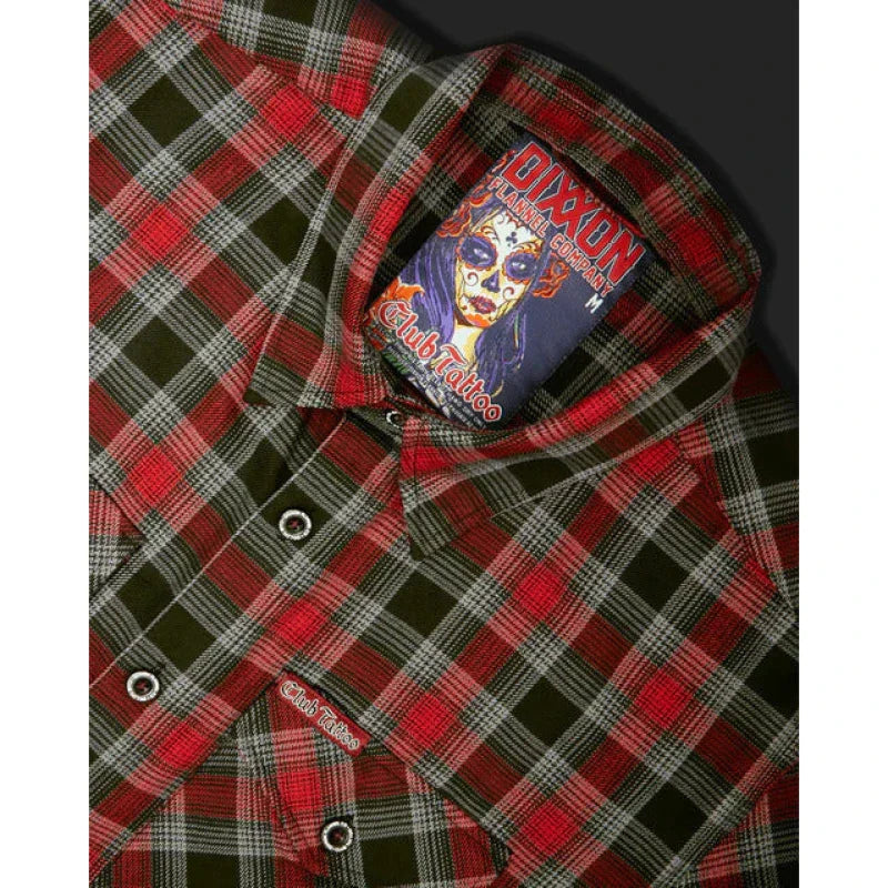 DIXXON-FLANNEL-CLUB-TATTOO-WITH-BAG - FLANNEL - synikclothing.com