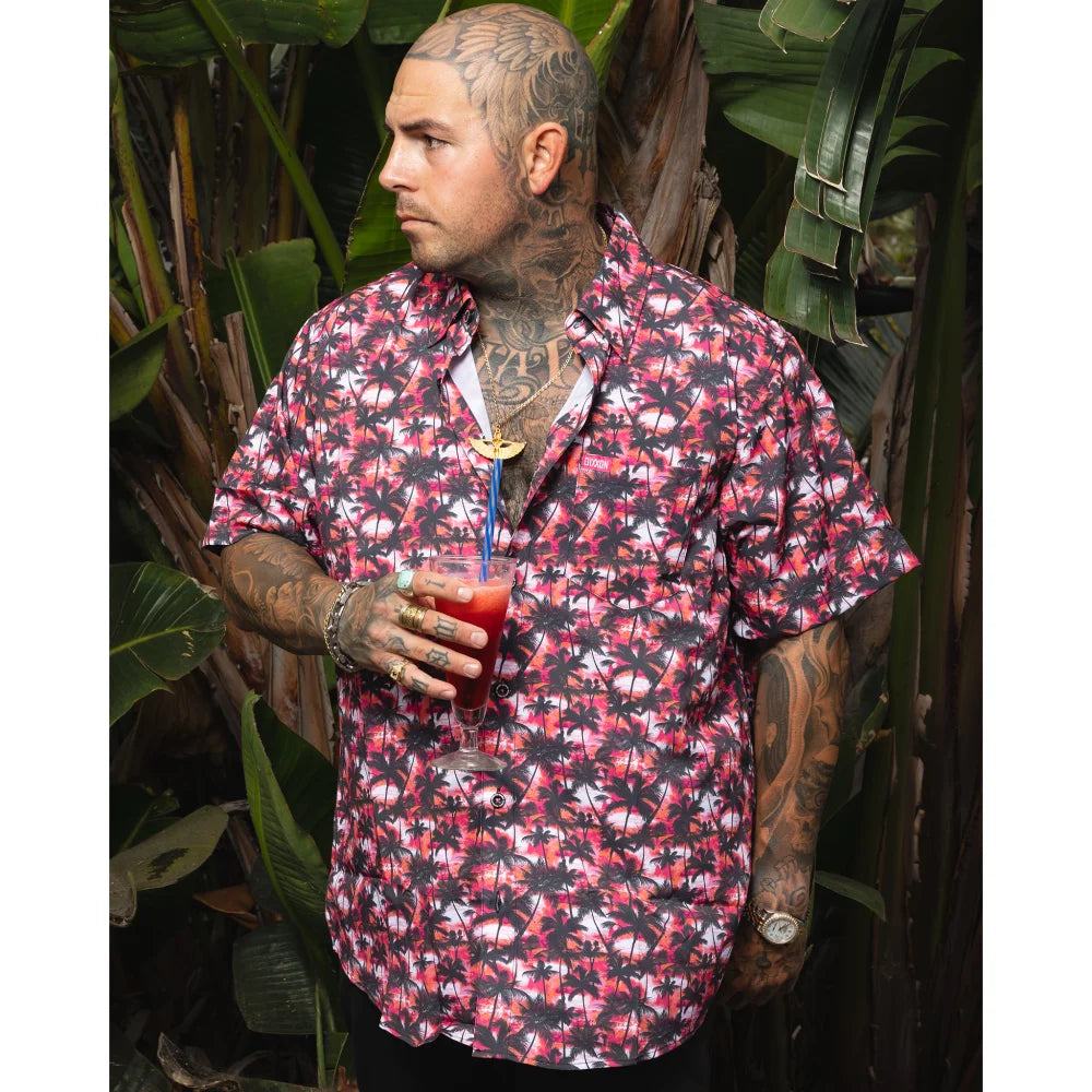 DIXXON FLANNEL DAIQUIRI DREAMS PARTY SHIRT WITH BAG - WOVEN - synikclothing.com