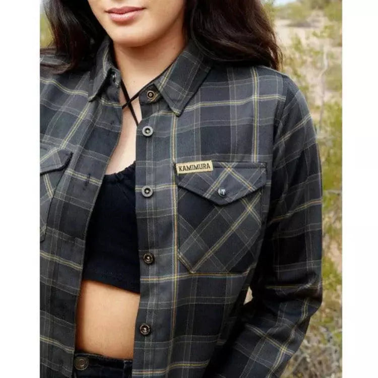 DIXXON-FLANNEL-KAMIMURA-ANVIL-WOMEN'S-WITH-BAG - FLANNEL - Synik Clothing - synikclothing.com