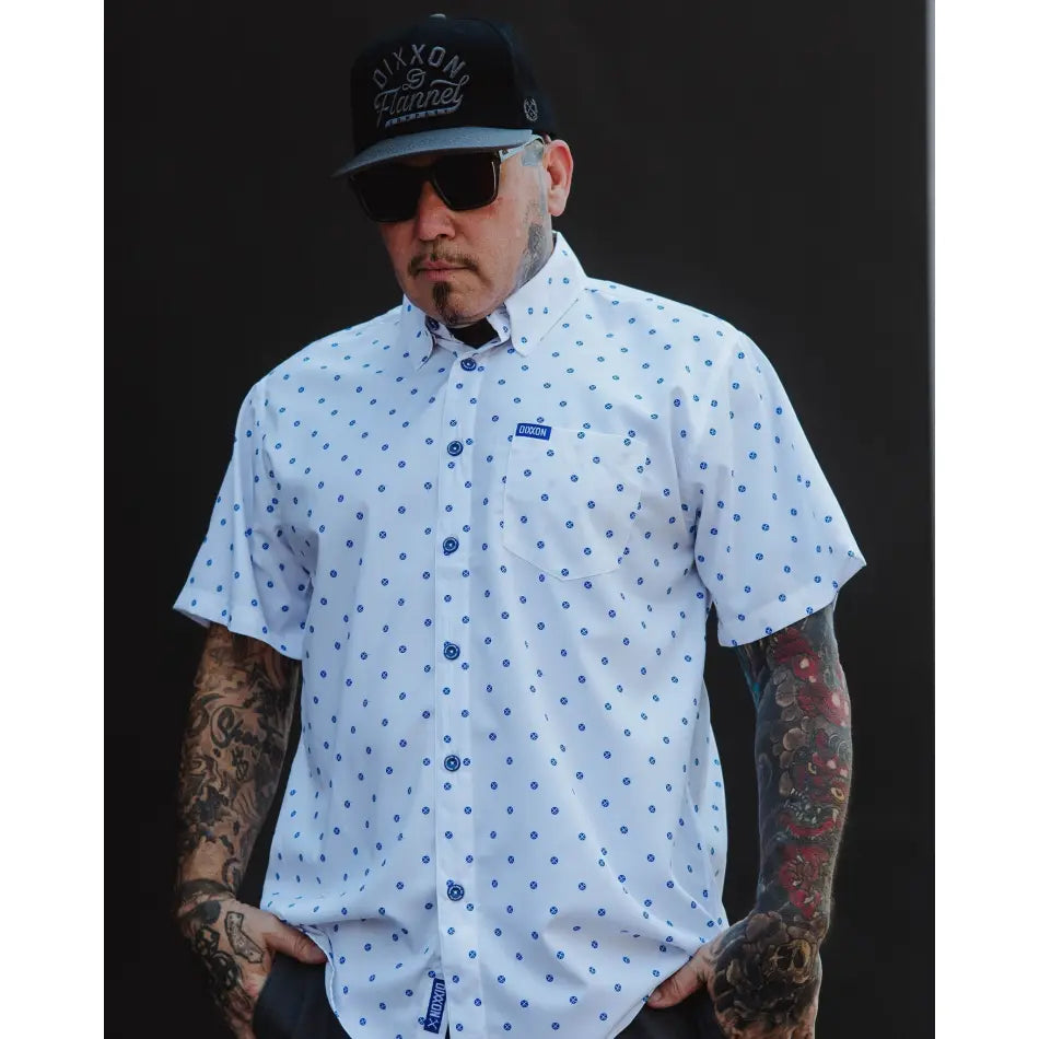 DIXXON FLANNEL POLKACIDE SS PARTY SHIRT - PARTY SHIRT - synikclothing.com