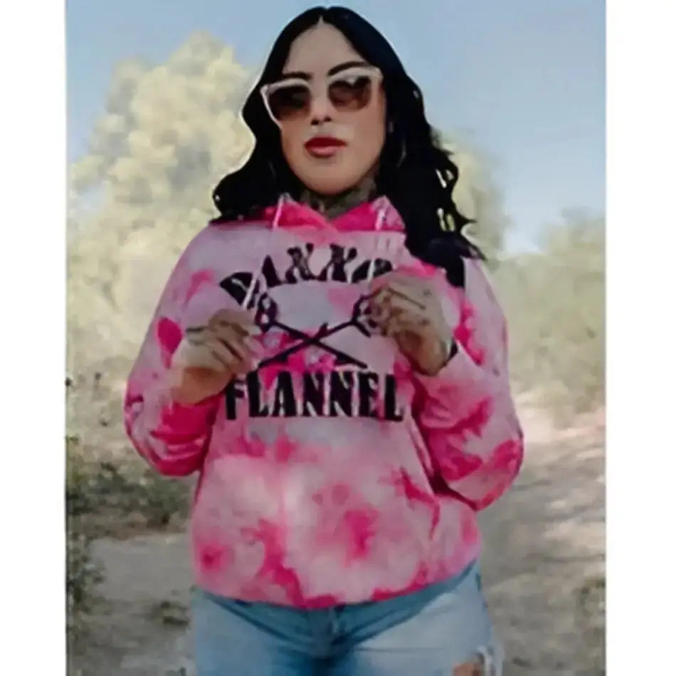 DIXXON-FLANNEL-PULLOVER-HOODIE-ROSE-TIE-DYE-WOMANS - PULLOVER HOODIE - synikclothing.com