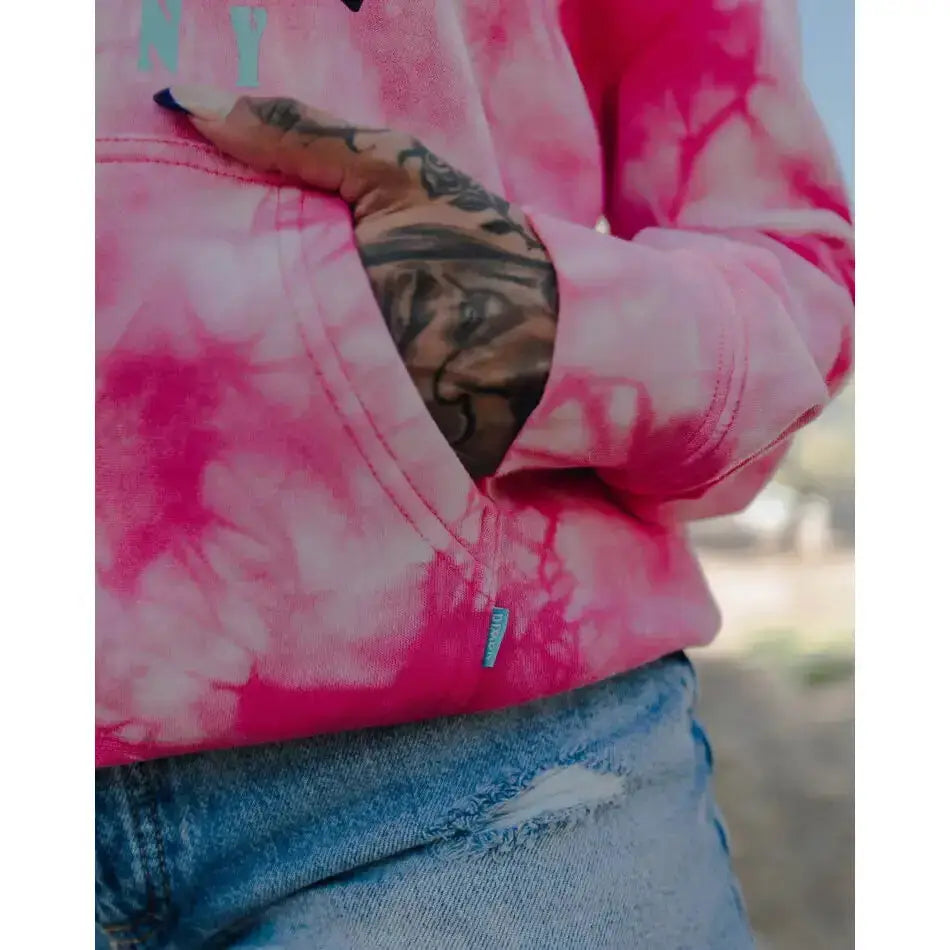 DIXXON-FLANNEL-PULLOVER-HOODIE-ROSE-TIE-DYE-WOMANS - PULLOVER HOODIE - synikclothing.com