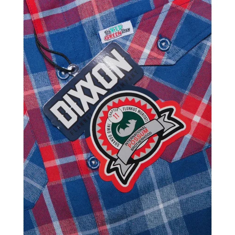 DIXXON-FLANNEL-RED-GREEN-2023-WITH-BAG - FLANNEL - synikclothing.com