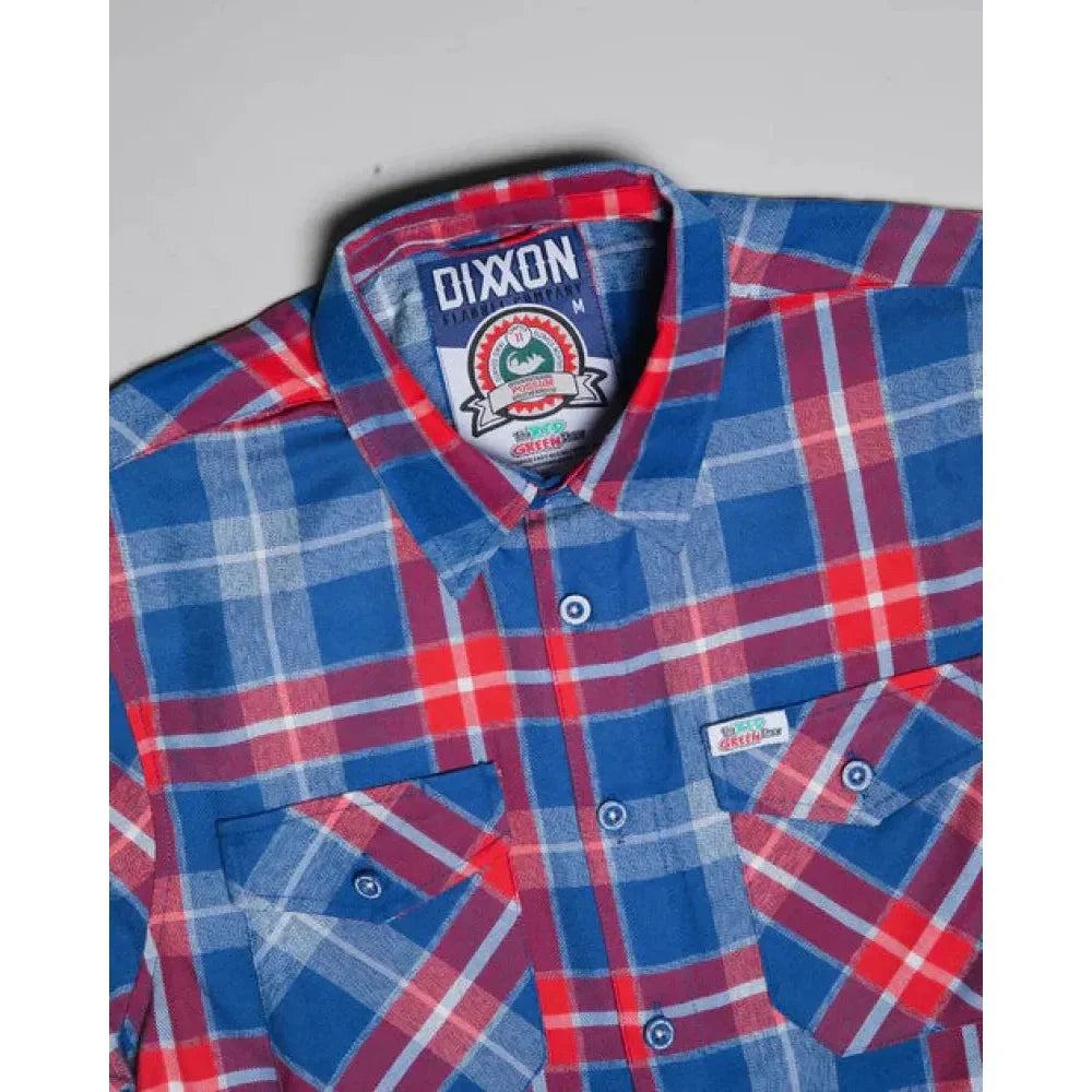 DIXXON-FLANNEL-RED-GREEN-2023-WITH-BAG - FLANNEL - synikclothing.com