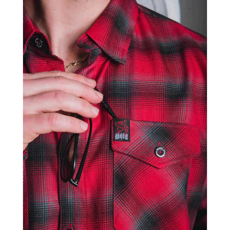 DIXXON-FLANNEL-SICK-OF-IT-ALL-WITH-BAG - FLANNEL - Synik Clothing - synikclothing.com