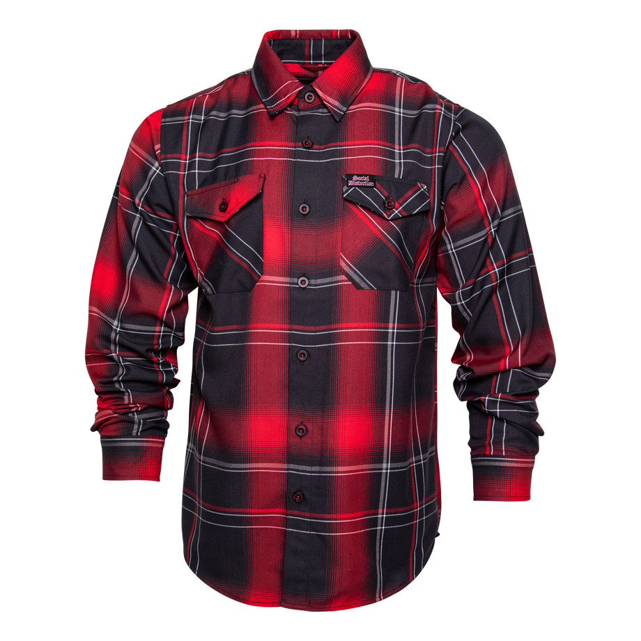 DIXXON SOCIAL DISTORTION PRISON BOUND 24 FLANNEL WITH BAG - FLANNEL - synikclothing.com