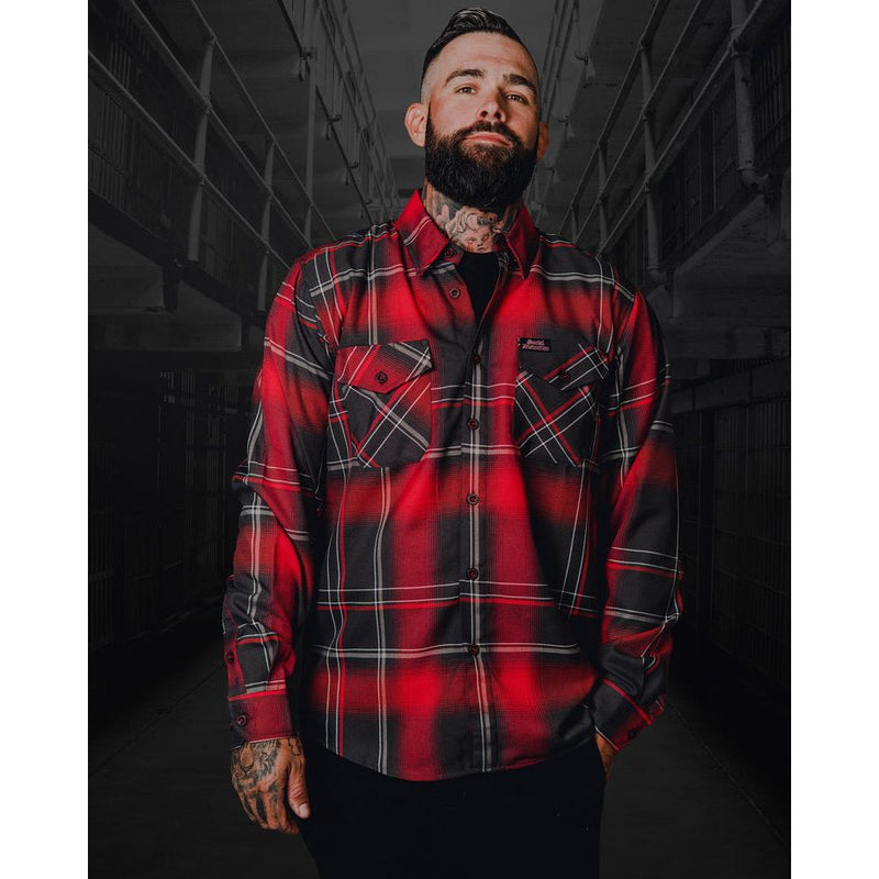 DIXXON SOCIAL DISTORTION PRISON BOUND 24 FLANNEL WITH BAG - FLANNEL - synikclothing.com