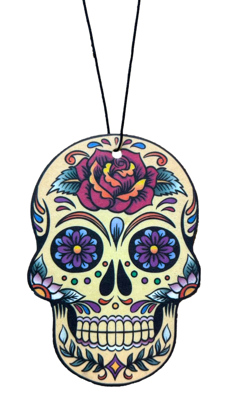 Fresh Fresheners - Day Of The Dead Skull Air Freshener Pack of 12