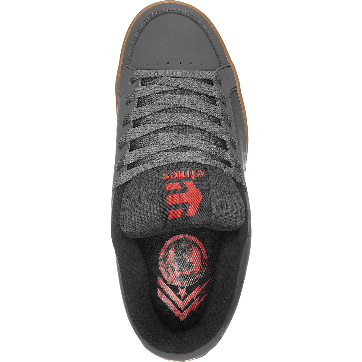 ETNIES-METAL-MULISHA-KINGPIN-BLACK-GREY-GUM - SHOE - synikclothing.com