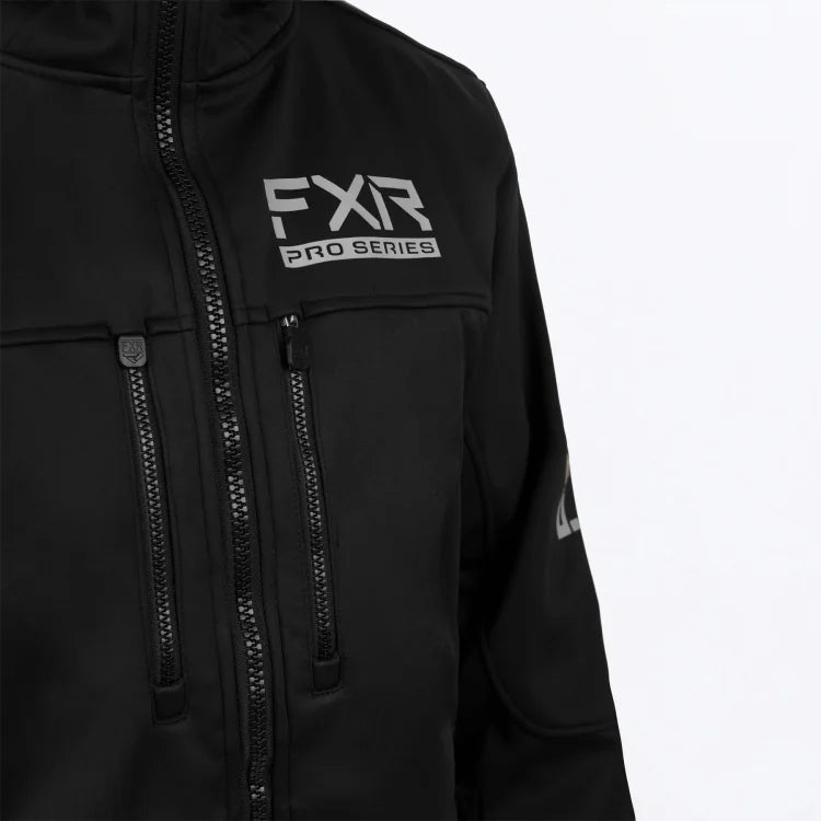 FXR-RACING-23/24-MEN-PRO-SOFTSHELL-JACKET-BLACK - JACKET - Synik Clothing - synikclothing.com