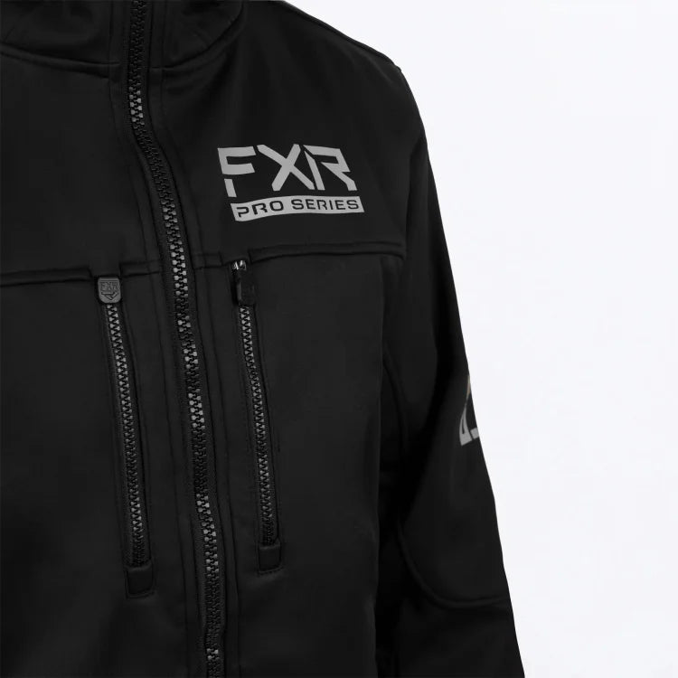 FXR-RACING-23/24-MEN-PRO-SOFTSHELL-JACKET-BLACK - JACKET - synikclothing.com