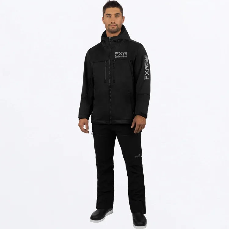 FXR-RACING-23/24-MEN-PRO-SOFTSHELL-JACKET-BLACK - JACKET - synikclothing.com