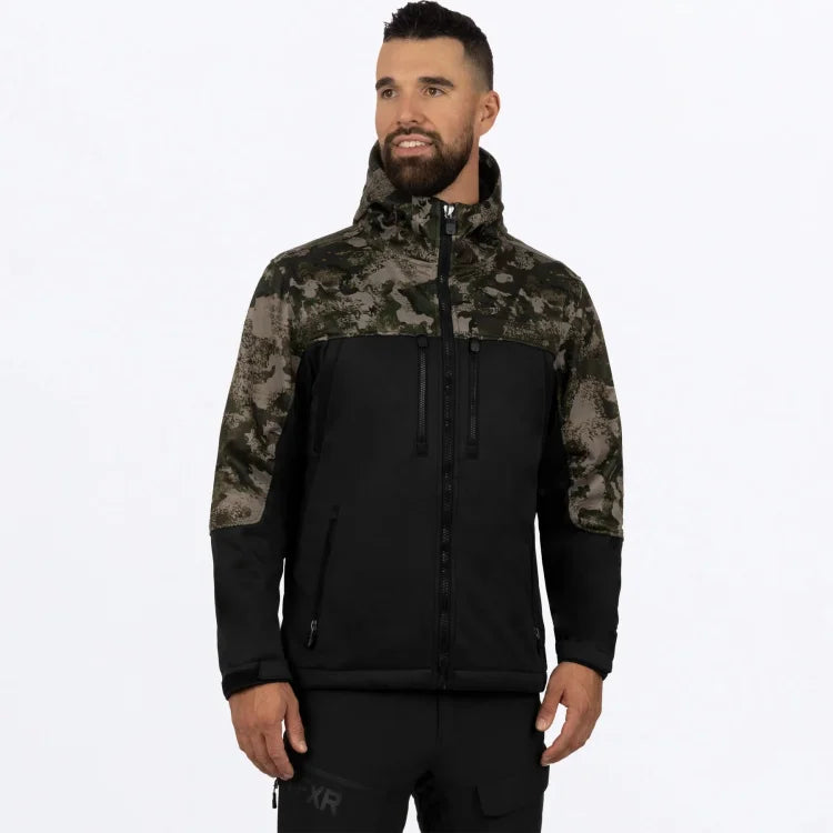 FXR-RACING-23/24-MEN-PRO-SOFTSHELL-JACKET-BLACK/CAMO - JACKET - synikclothing.com