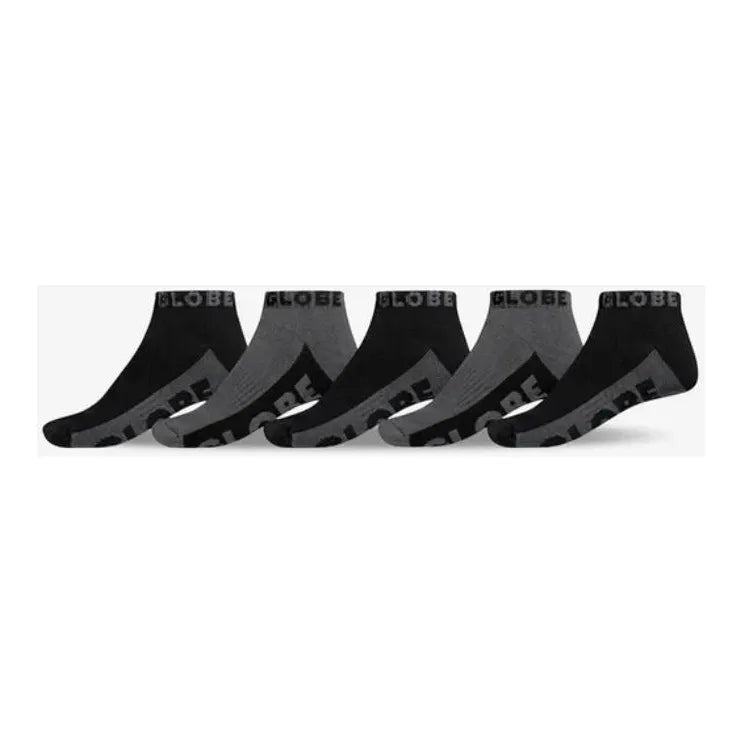 GLOBE-BRAND-BLACK/GREY-SOCKS-5-PACK - SOCK - synikclothing.com