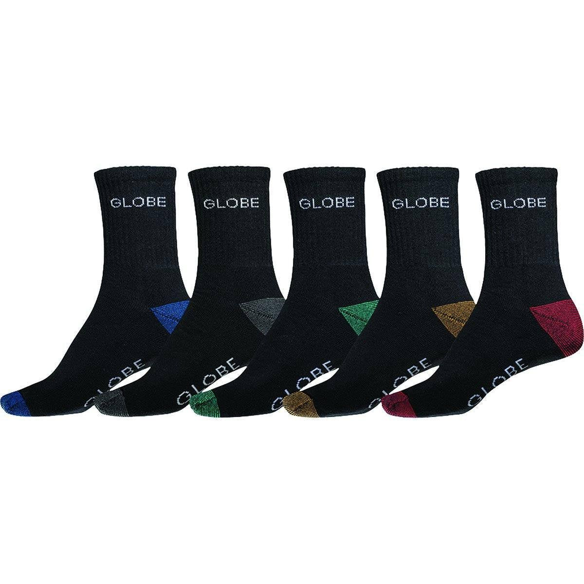 GLOBE-INGLES-CREW-SOCK-5-PACK - SOCK - synikclothing.com